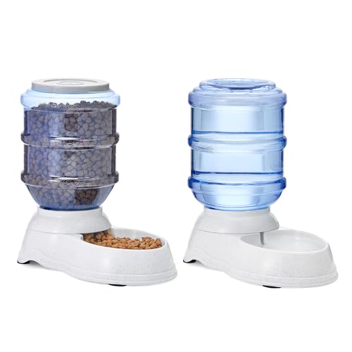 Gravity Pet Feeder & Water Dispenser Set