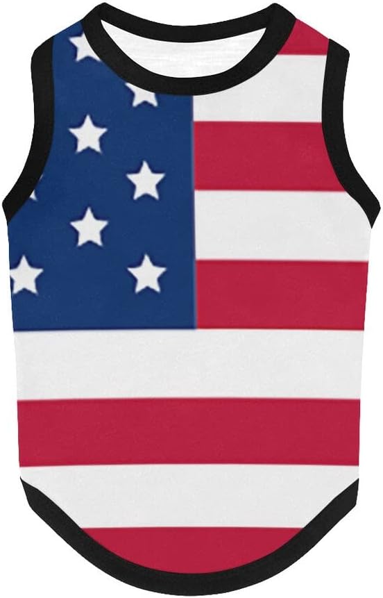 4th of July American Flag Dog Vest