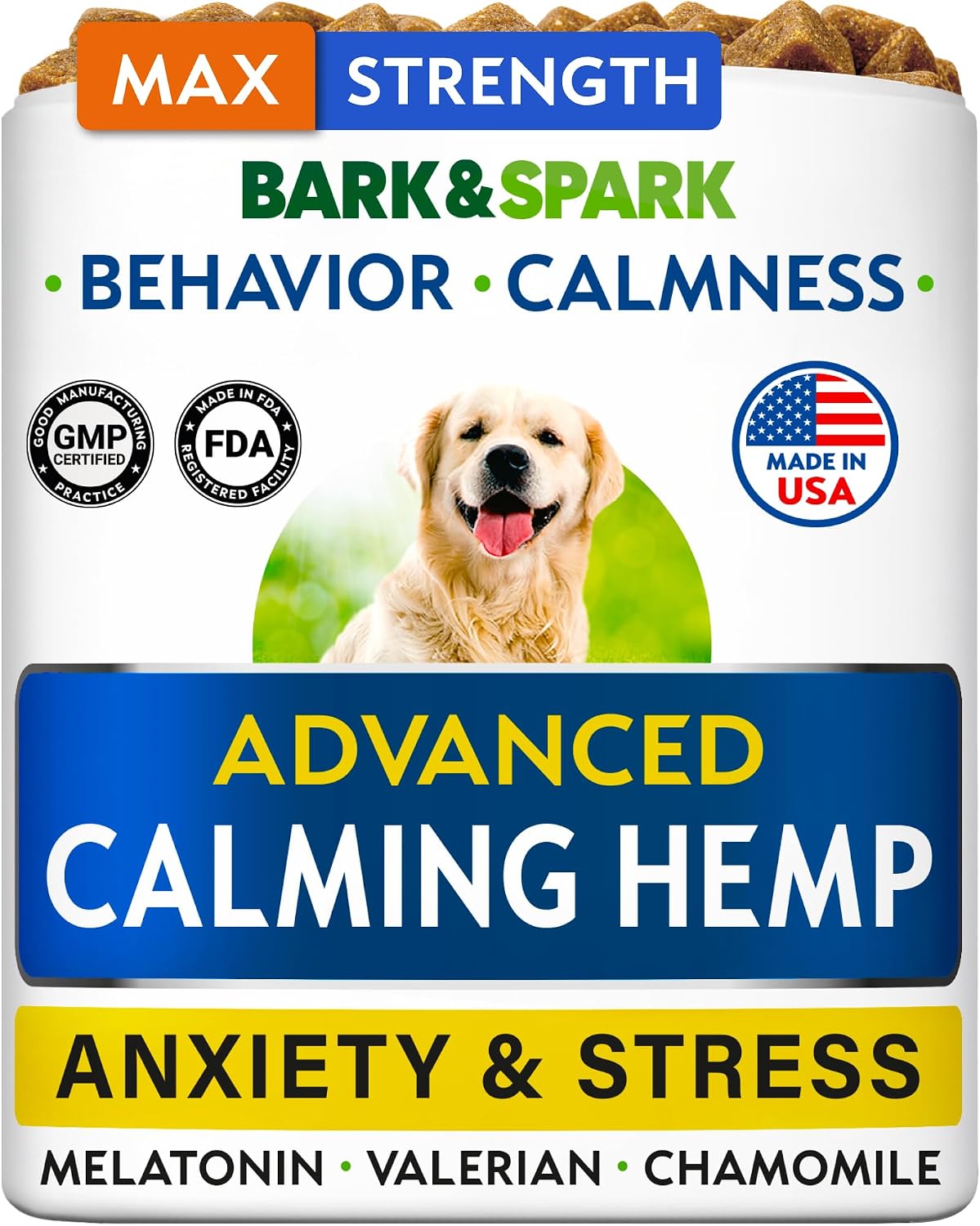 BARK&SPARK Advanced Calming Chews for Dogs