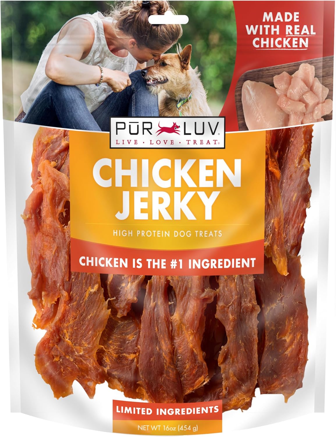 Pur Luv Chicken Jerky Dog Treats